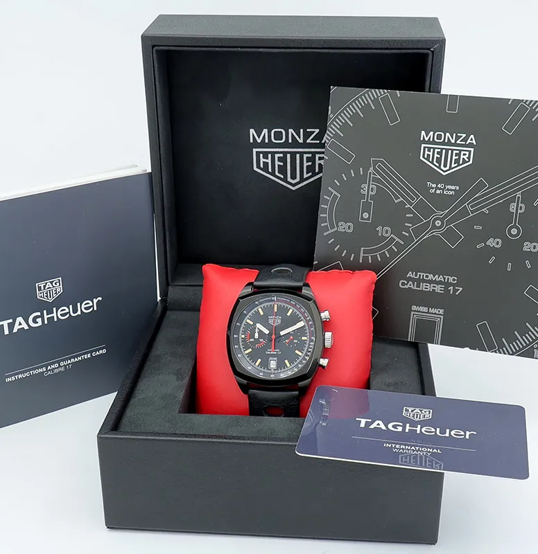 TAG Heuer Monza Chronograph Limited Edition CR2080 42mm Black PVD titanium Black 6