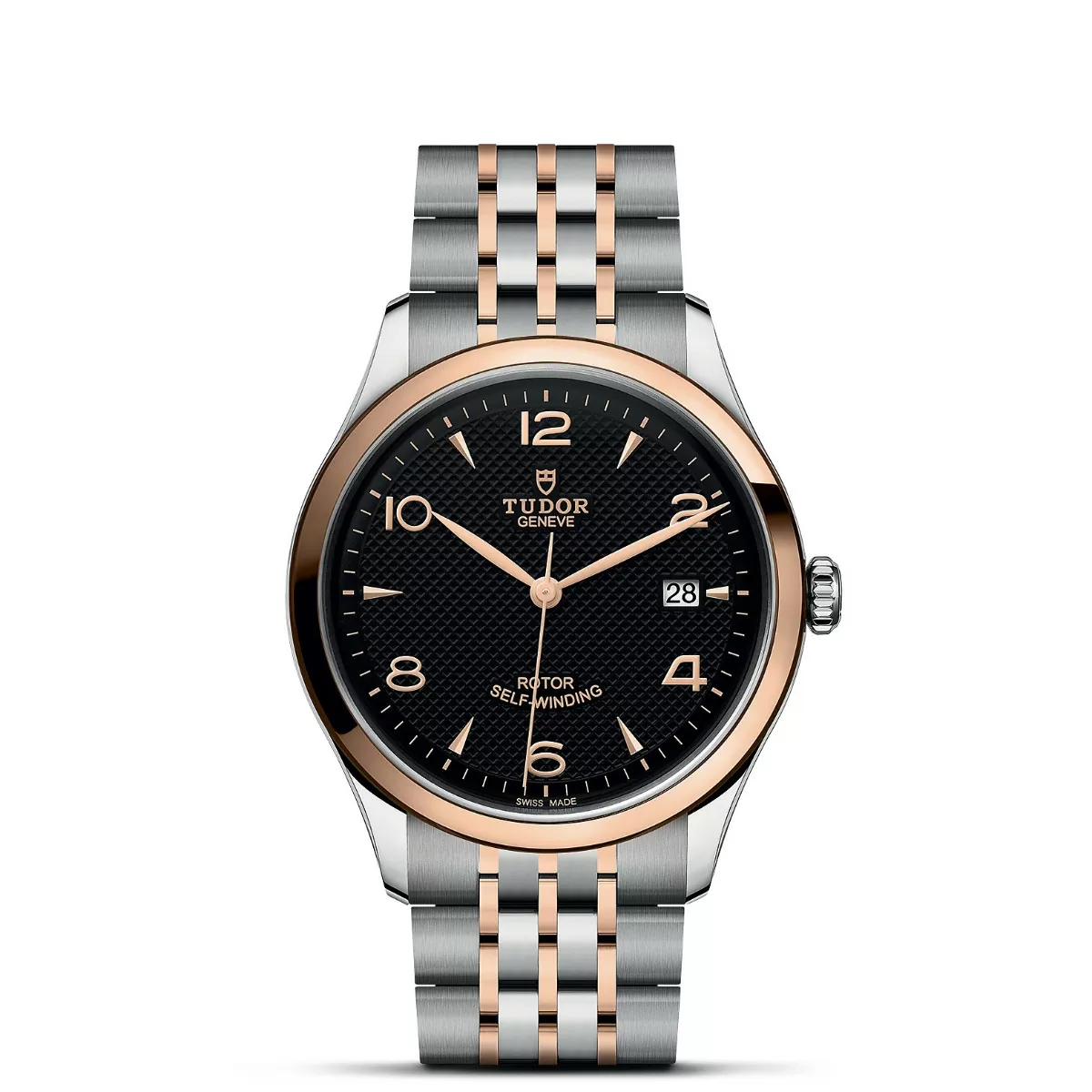 Tudor 1926 M91551-0003 35mm Rose gold and Stainless steel Black