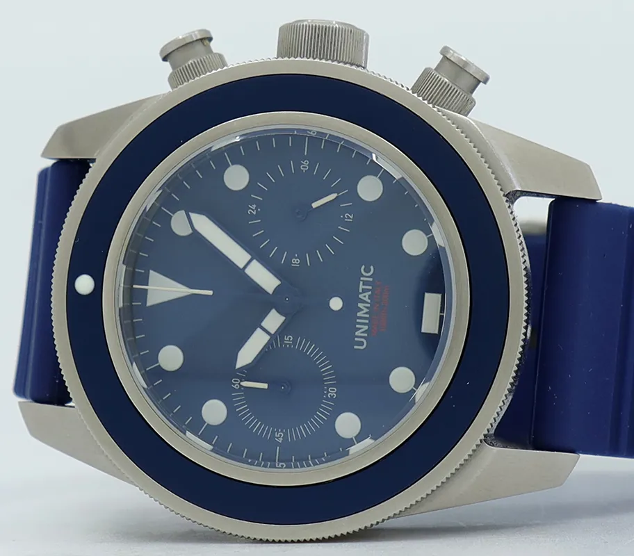 Unimatic Modelo Tre Chronograph U3-FFF 40mm Stainless steel Blue 3