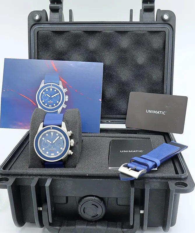 Unimatic Modelo Tre Chronograph U3-FFF 40mm Stainless steel Blue 6