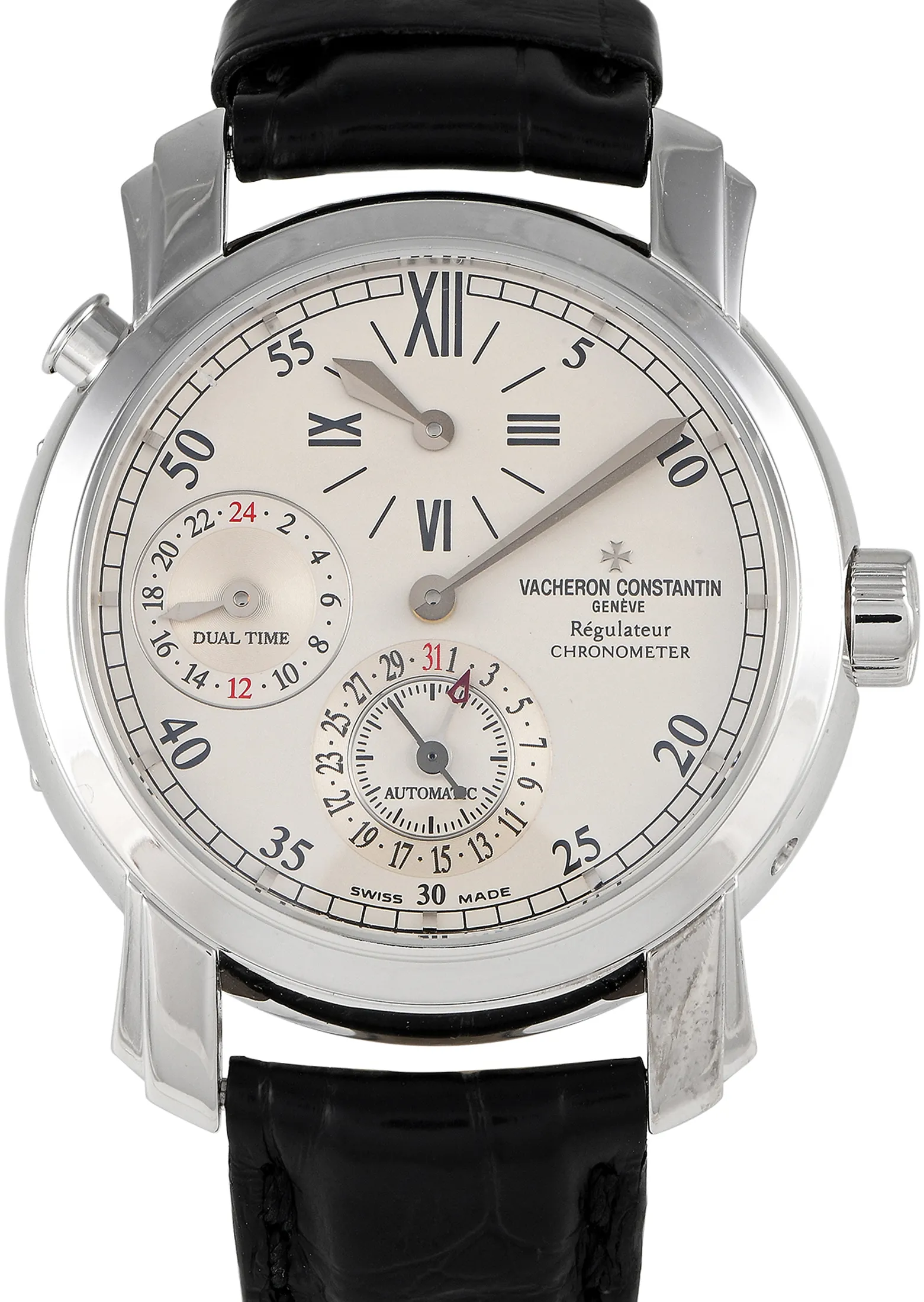 Vacheron Constantin Malte 42005/2 38mm White gold and 18k white gold Silver