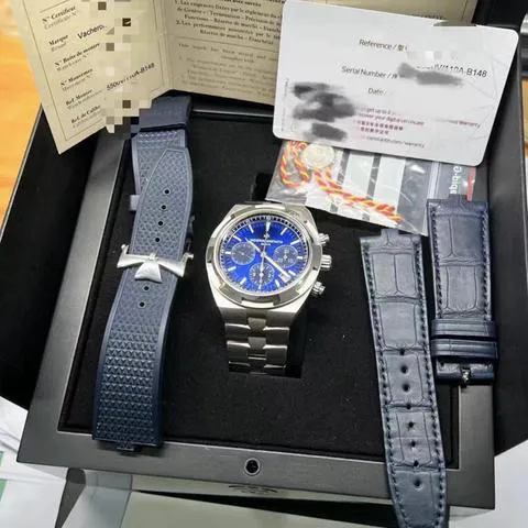 Vacheron Constantin Overseas Chronograph 5500V/110A-B148 42.5mm Stainless steel Blue