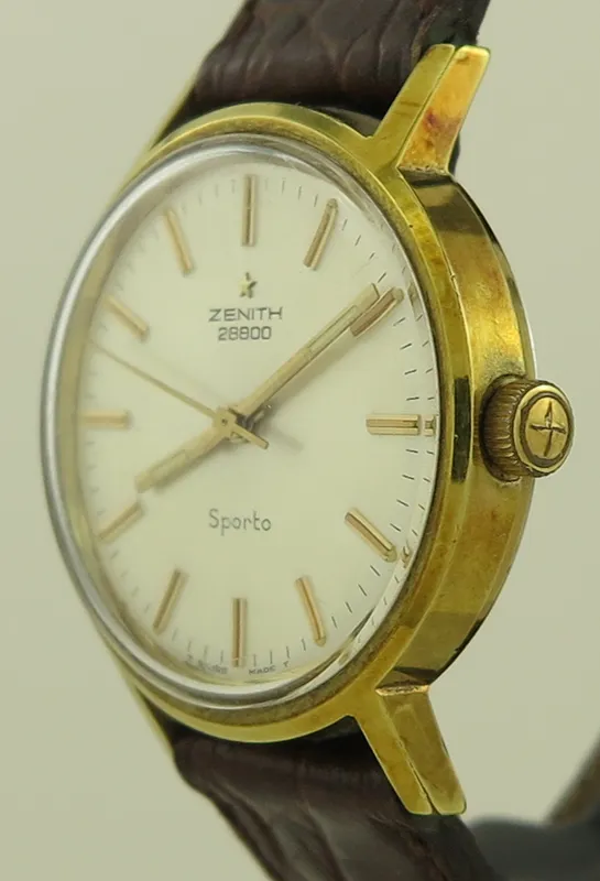 Zenith Vintage ref 35mm Yellow gold and Stainless steel Silver 1