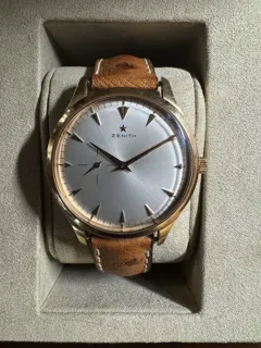 Zenith Elite Ultra Thin Rose gold Silver