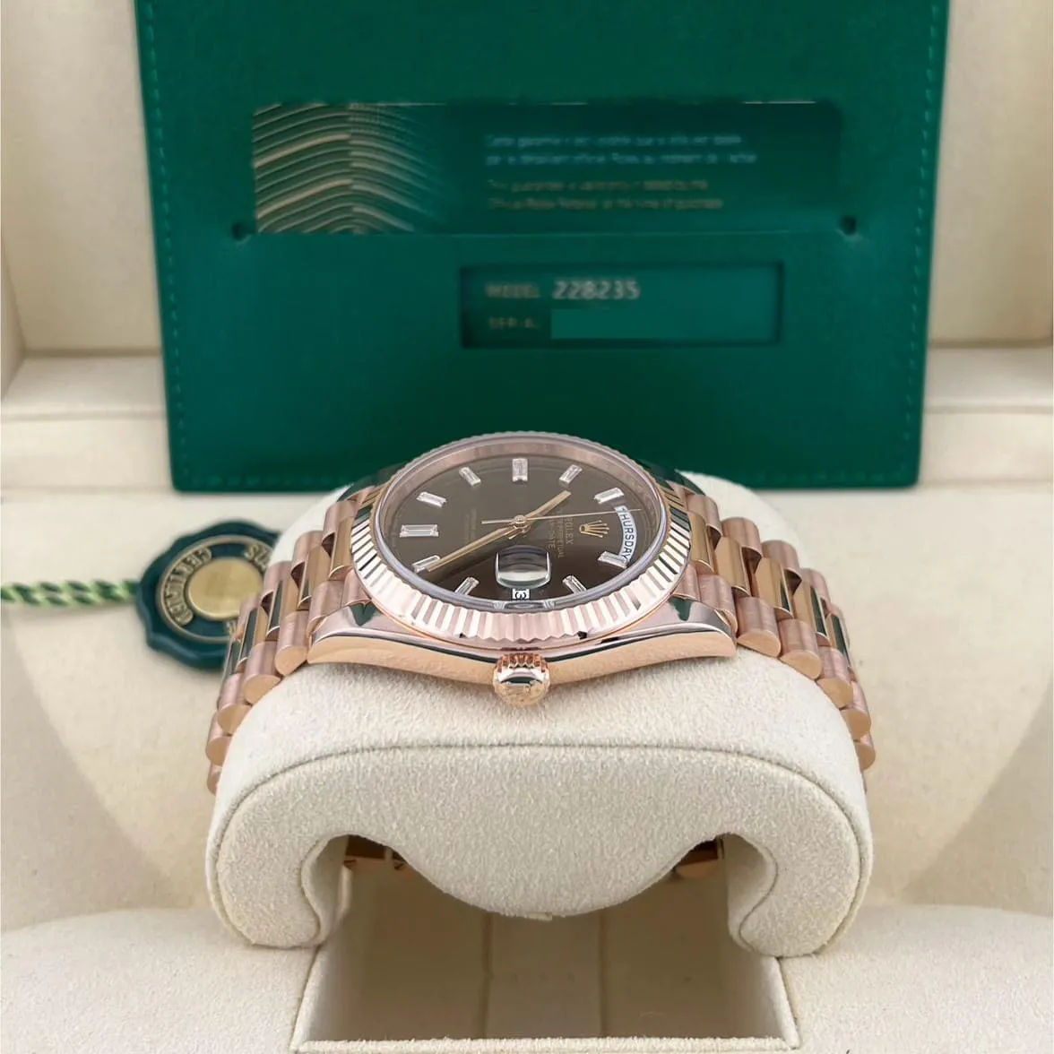 Rolex Day-Date 40 228235-0003 40mm Everose gold Brown 1