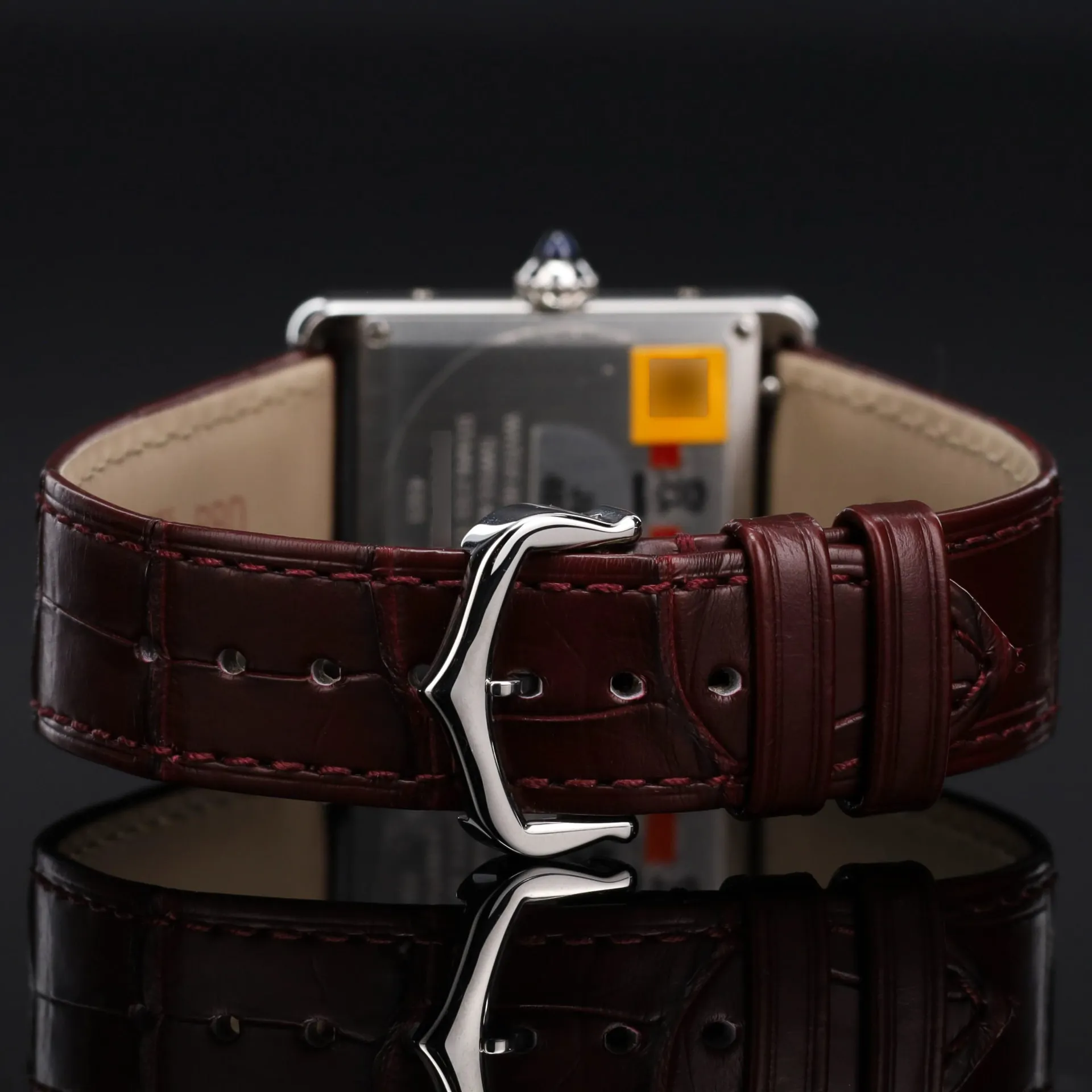 Cartier Tank Must WSTA0054 33.7mm Stainless steel Burgundy 6