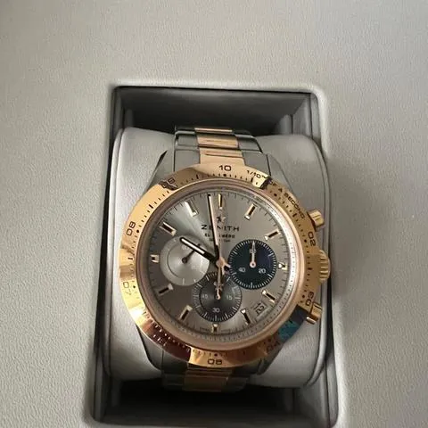 Zenith Chronomaster Sport 51.3100.3600/69.M3100 41mm Yellow gold and Stainless steel Silver