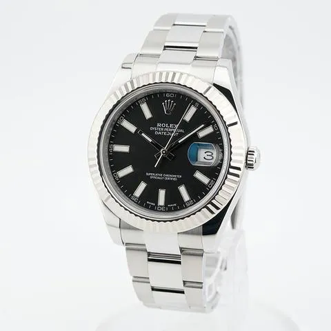 Rolex Datejust II 116334 41mm Yellow gold and Stainless steel Black 1