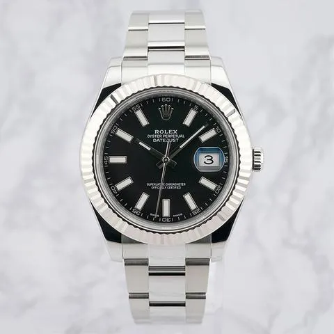 Rolex Datejust II 116334 41mm Yellow gold and Stainless steel Black 2