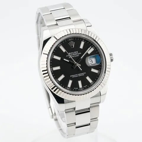 Rolex Datejust II 116334 41mm Yellow gold and Stainless steel Black 12