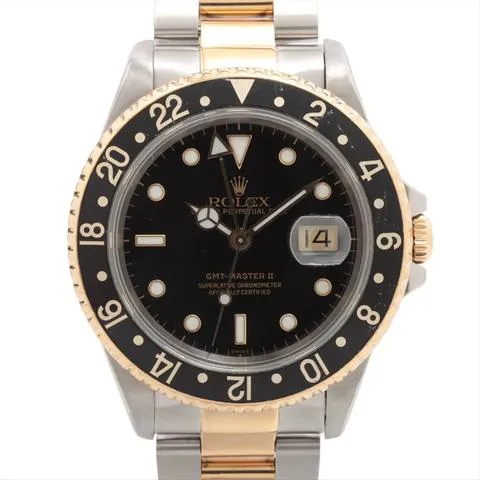 Rolex GMT-Master II 16713 40mm Yellow gold and Stainless steel Black