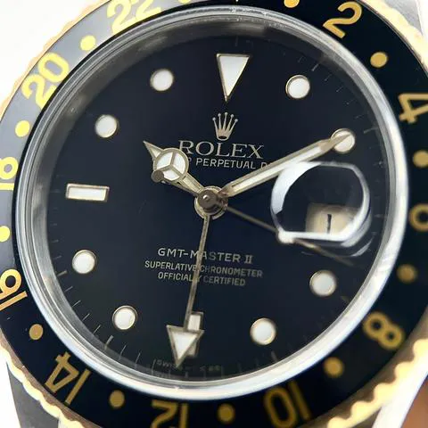 Rolex GMT-Master II 16713 40mm Yellow gold and Stainless steel Black 1