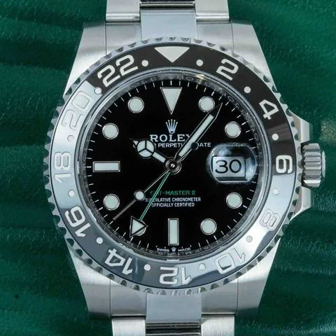 Rolex GMT-Master II 126710GRNR 40mm Stainless steel Black