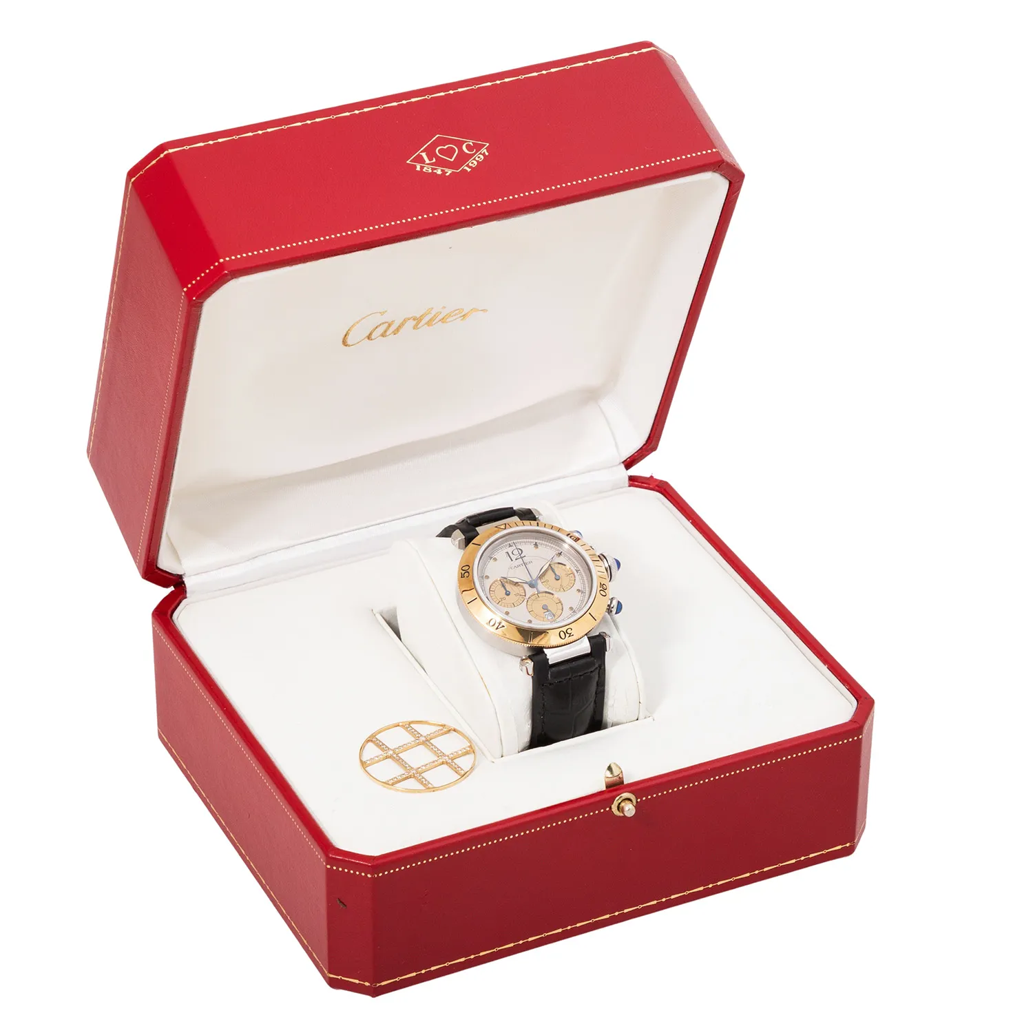 Cartier Pasha 1032 38.5mm Stainless steel and 18k yellow gold 6