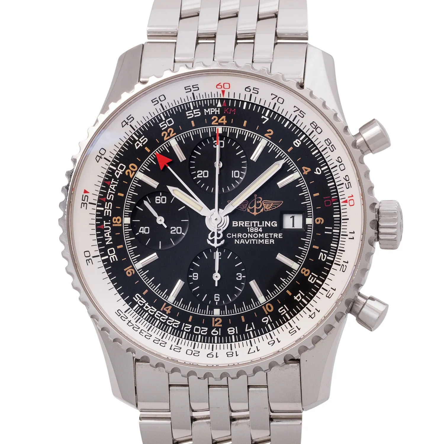 Breitling Navitimer A2432212 46mm Stainless steel Black