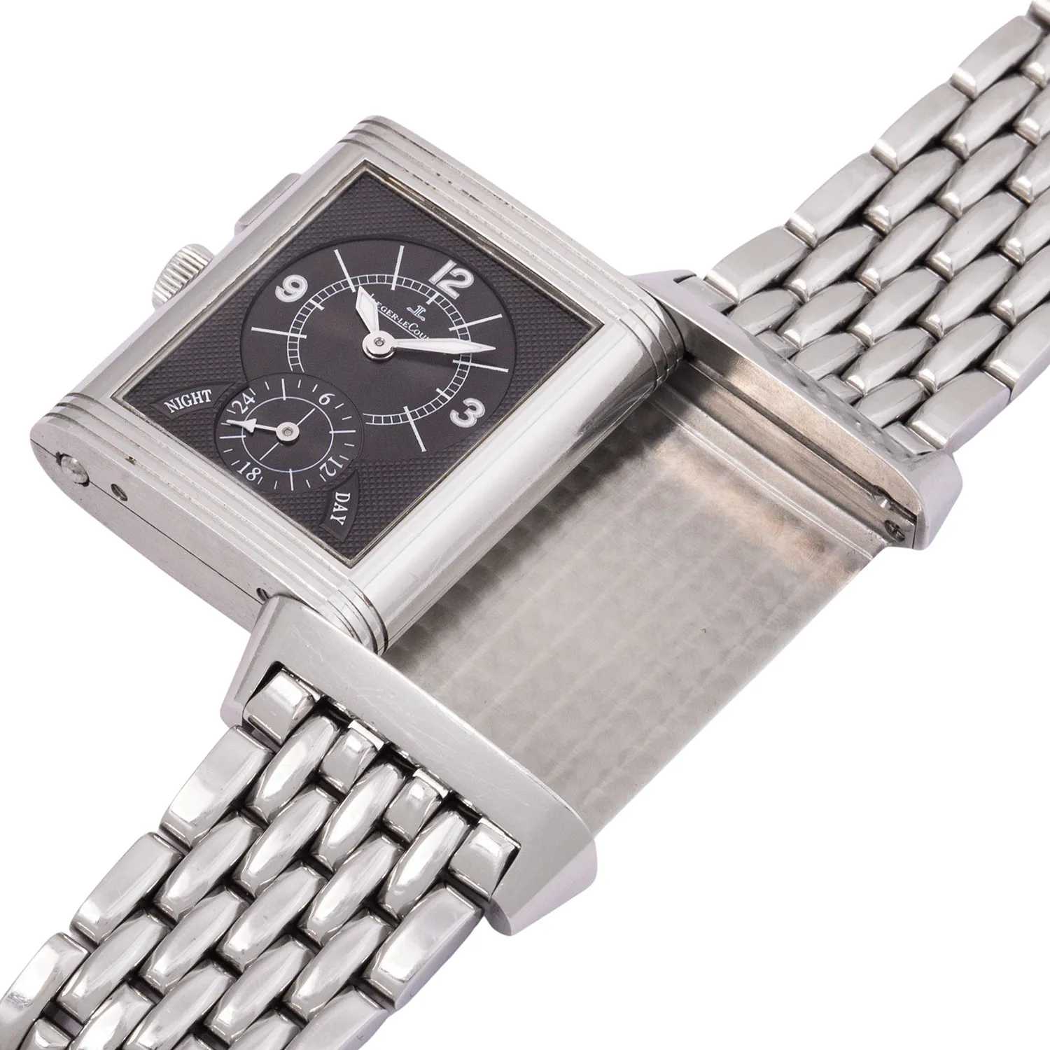 Jaeger-LeCoultre Reverso Duoface 272.8.54 42mm Stainless steel Silver and Gray 3