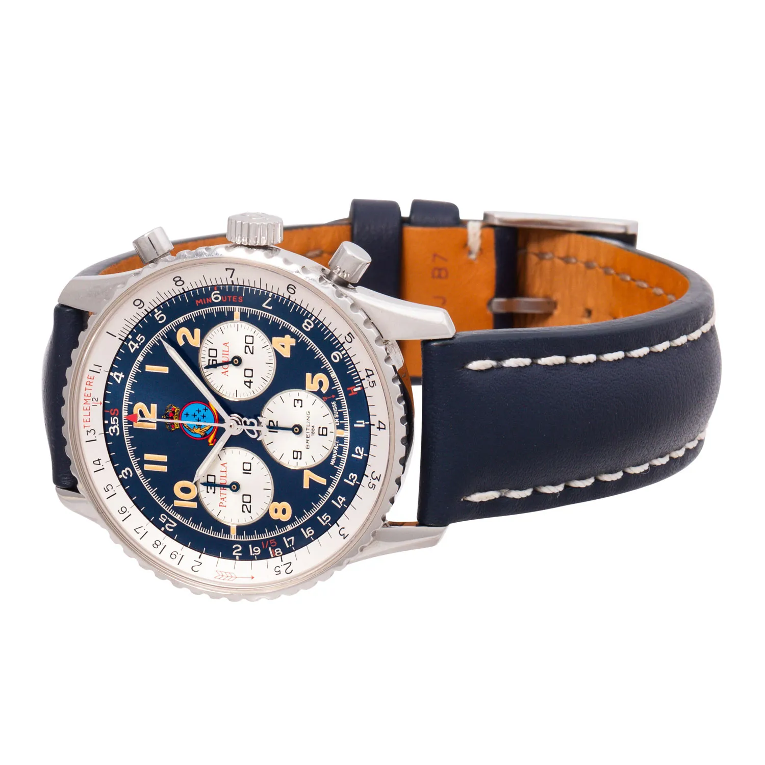 Breitling Navitimer A30022 38.5mm Stainless steel Blue 5