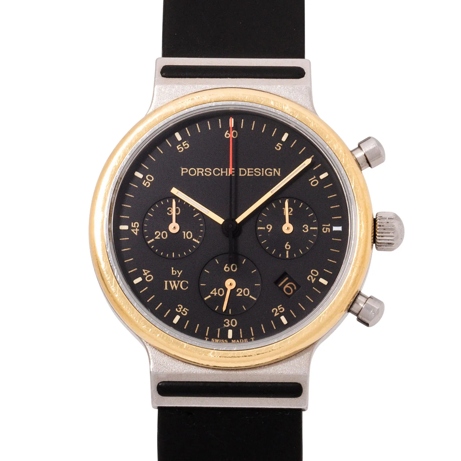 IWC Porsche Design IW3720 32mm Stainless steel and 18k yellow gold