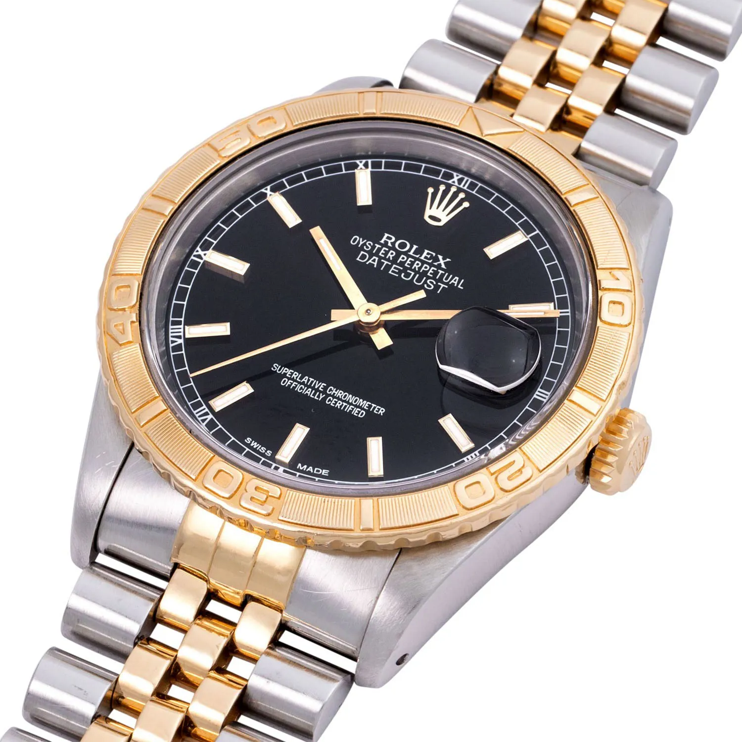 Rolex Datejust Turn-O-Graph 16263 36.5mm Stainless steel and 18k yellow gold Black 7