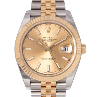 Rolex Datejust 41 126333 Stainless steel and 18k yellow gold Golden