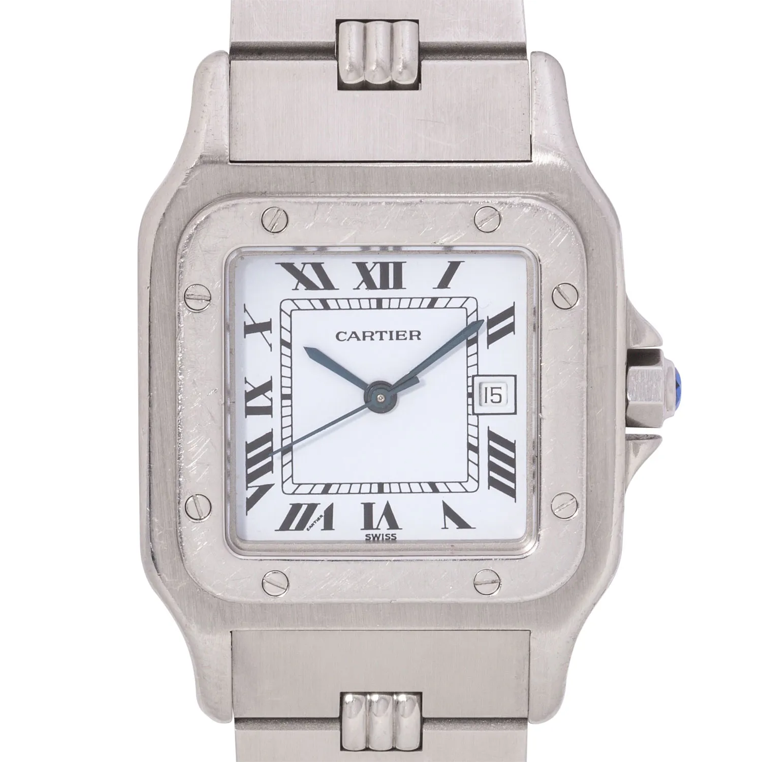 Cartier Santos Carrée 2960 40mm Stainless steel White