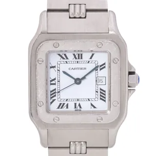 Cartier Santos Carrée 2960 Stainless steel White