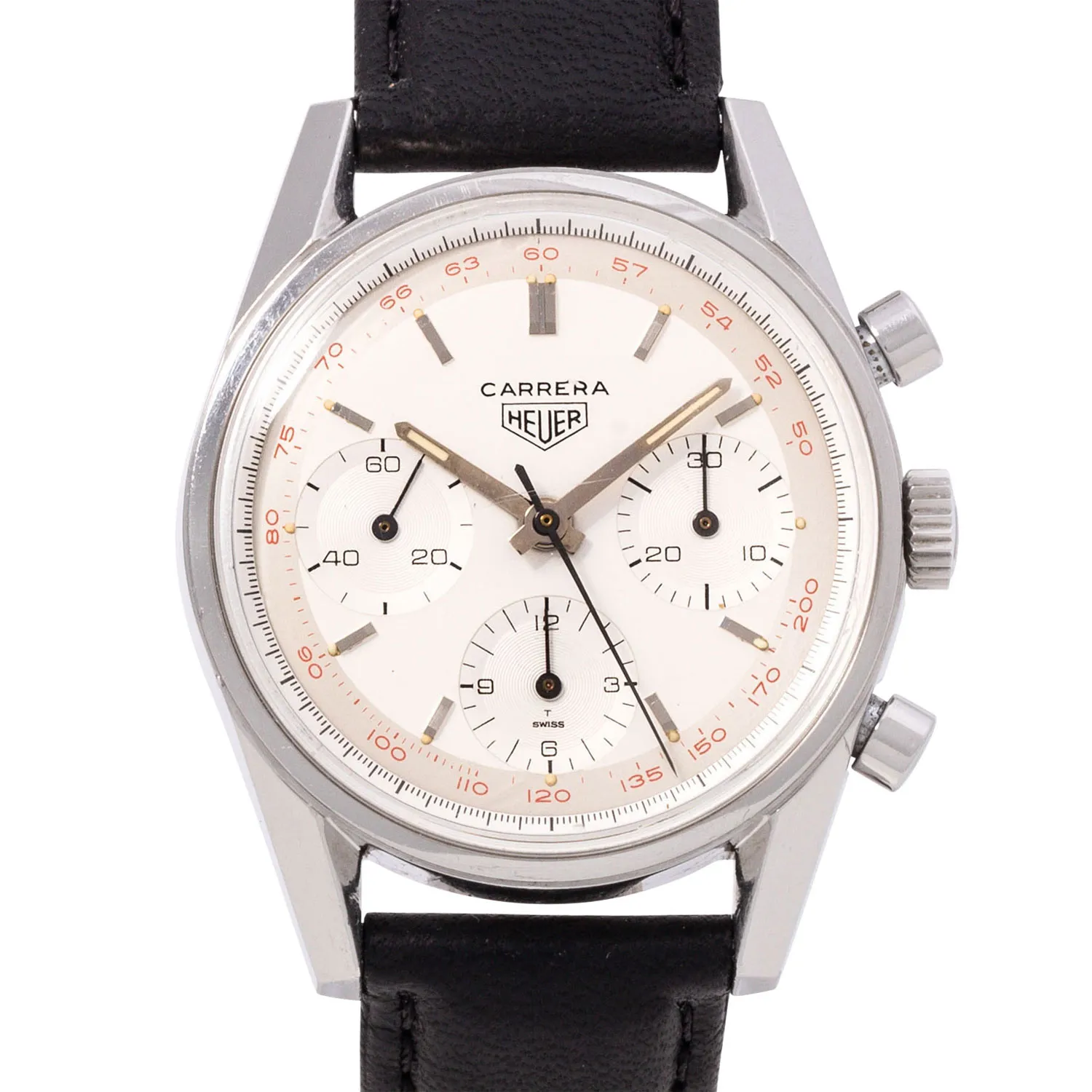 Heuer Carrera 2447t 36mm Stainless steel