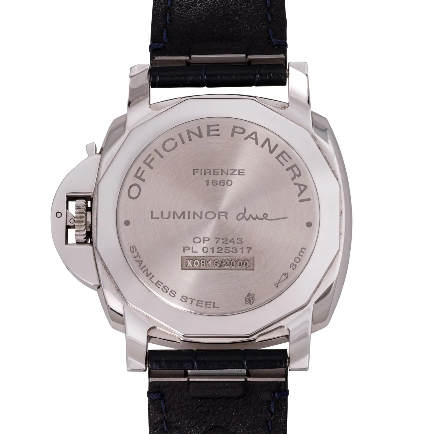 Panerai Luminor Due PAM 01274 50mm Stainless steel Blue 1