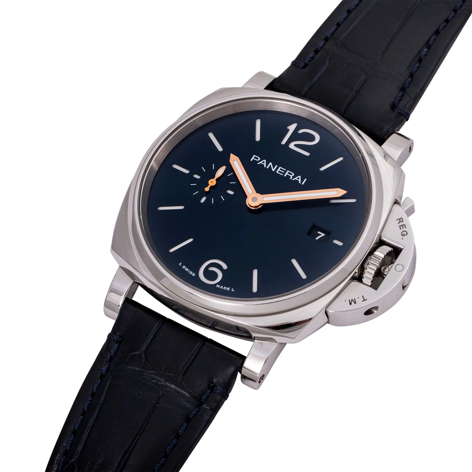 Panerai Luminor Due PAM 01274 50mm Stainless steel Blue 4