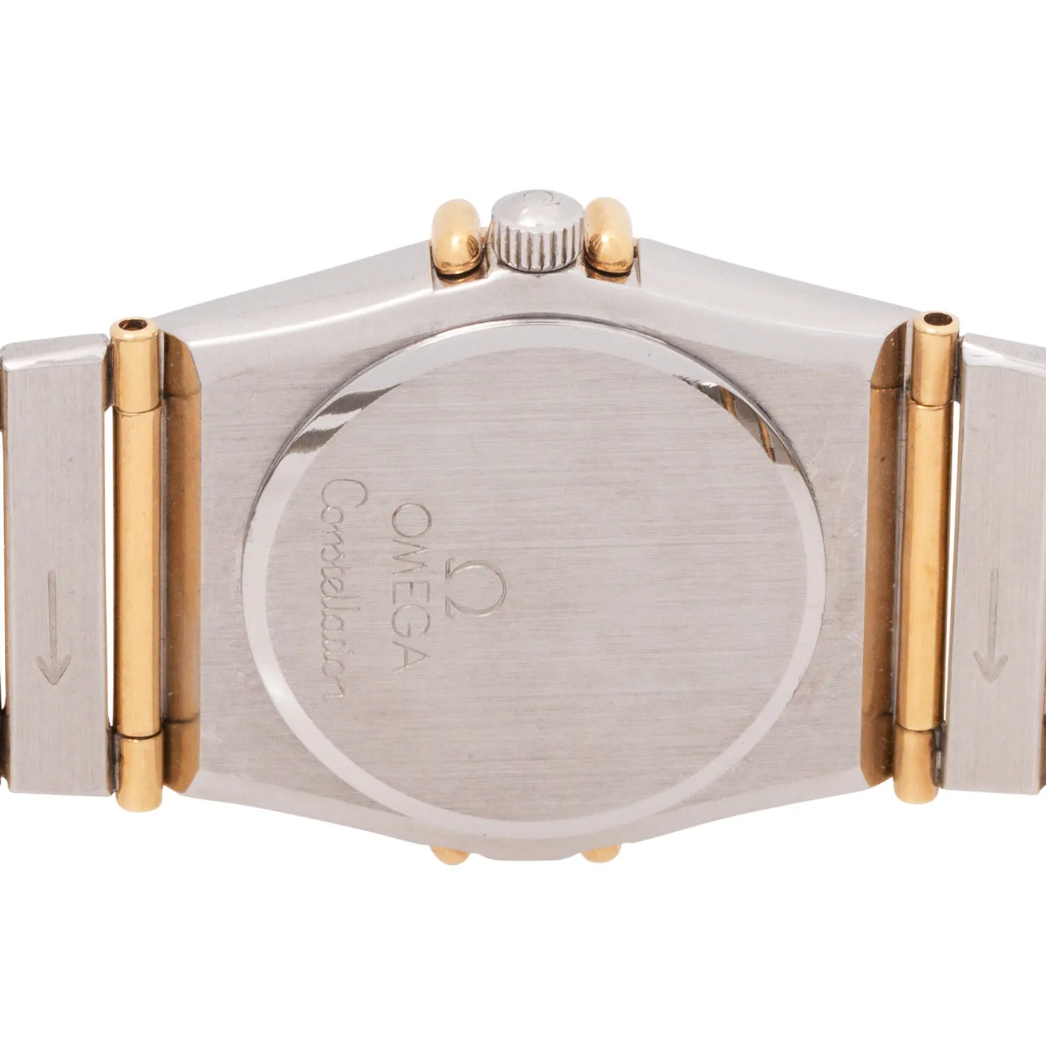 Omega Constellation 1275.10.00 27mm Stainless steel and Diamond and 18k yellow gold White 1