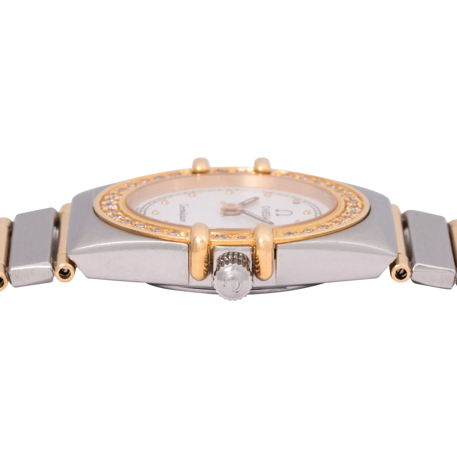 Omega Constellation 1275.10.00 27mm Stainless steel and Diamond and 18k yellow gold White 2