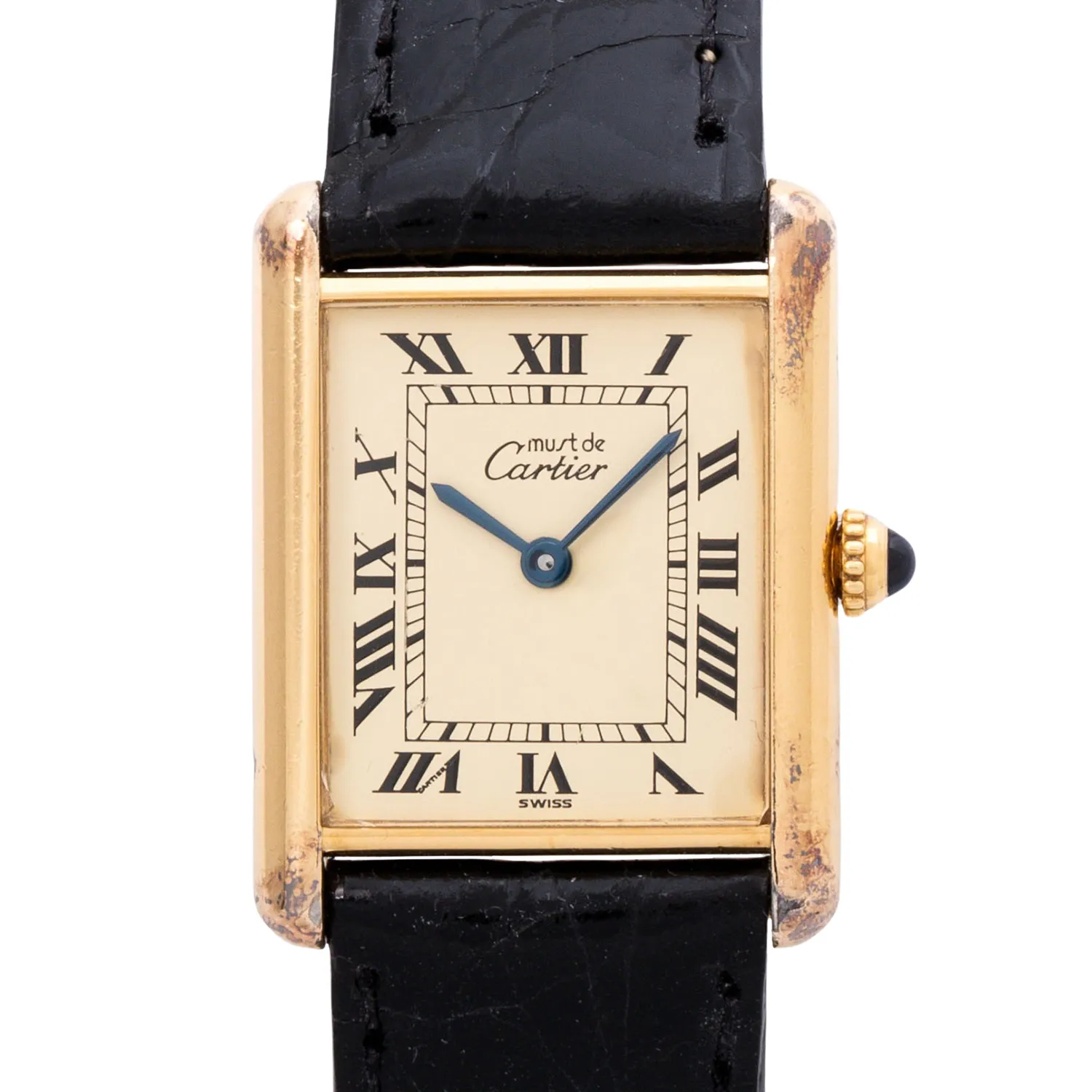 Cartier Tank 1615 30mm Vermeil Cream