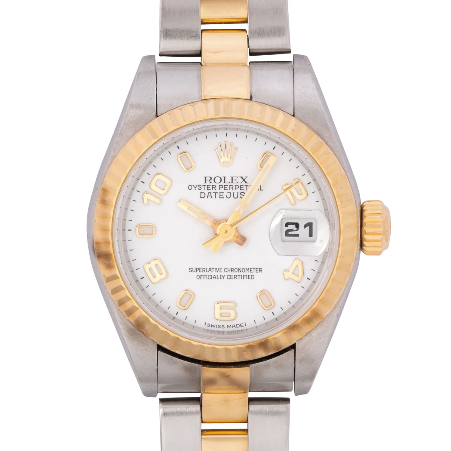 Rolex Lady-Datejust 79173 26mm Stainless steel and 18k yellow gold White