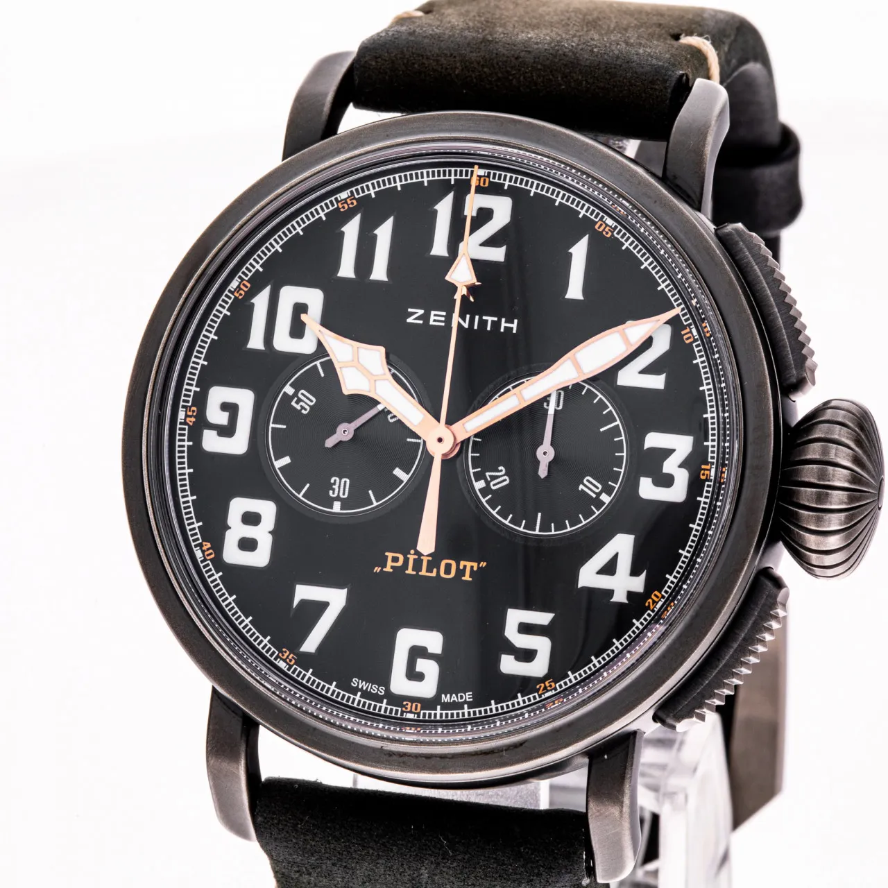 Zenith Pilot 11.2432.4069/21.C900 45mm Stahl Black