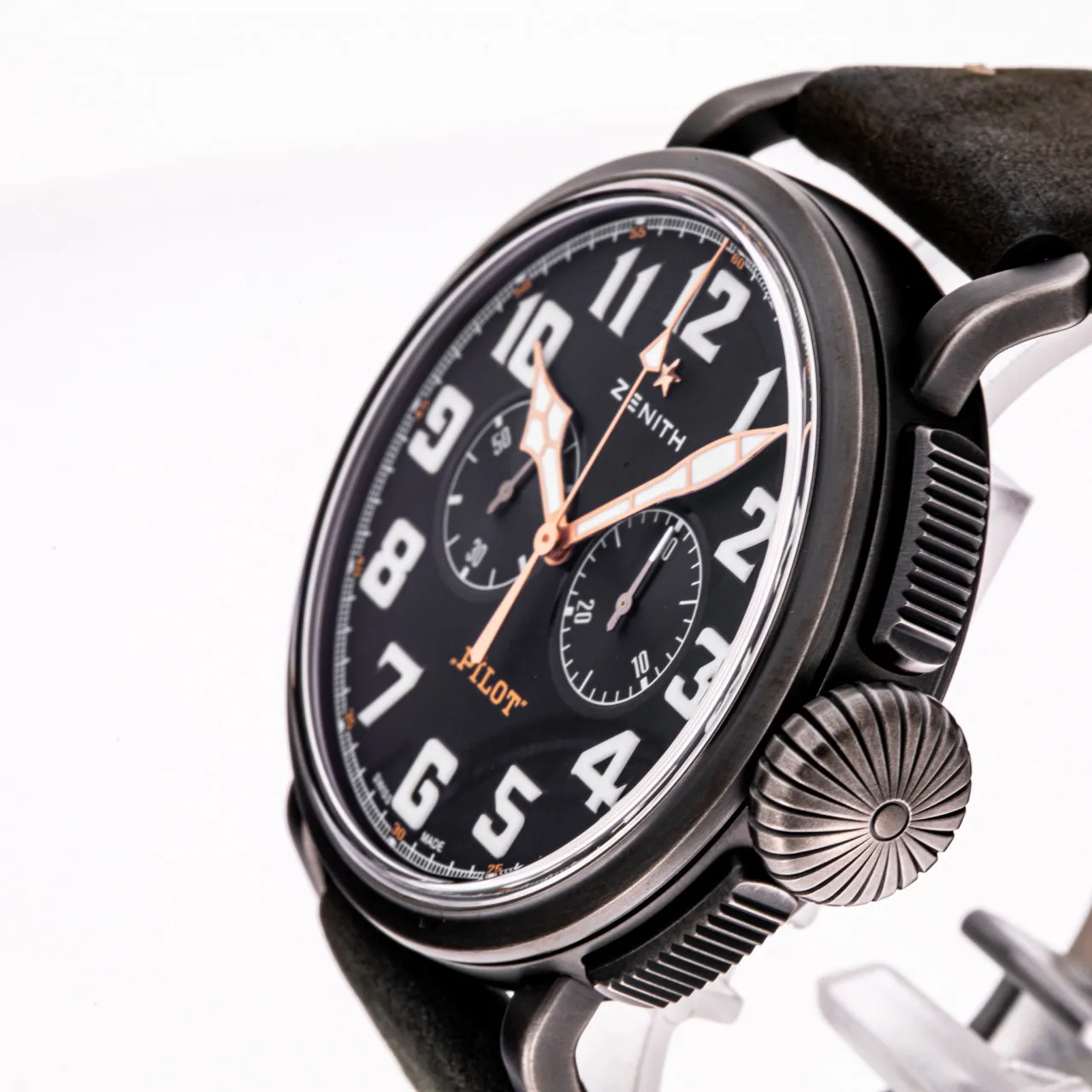 Zenith Pilot 11.2432.4069/21.C900 45mm Stahl Black 3