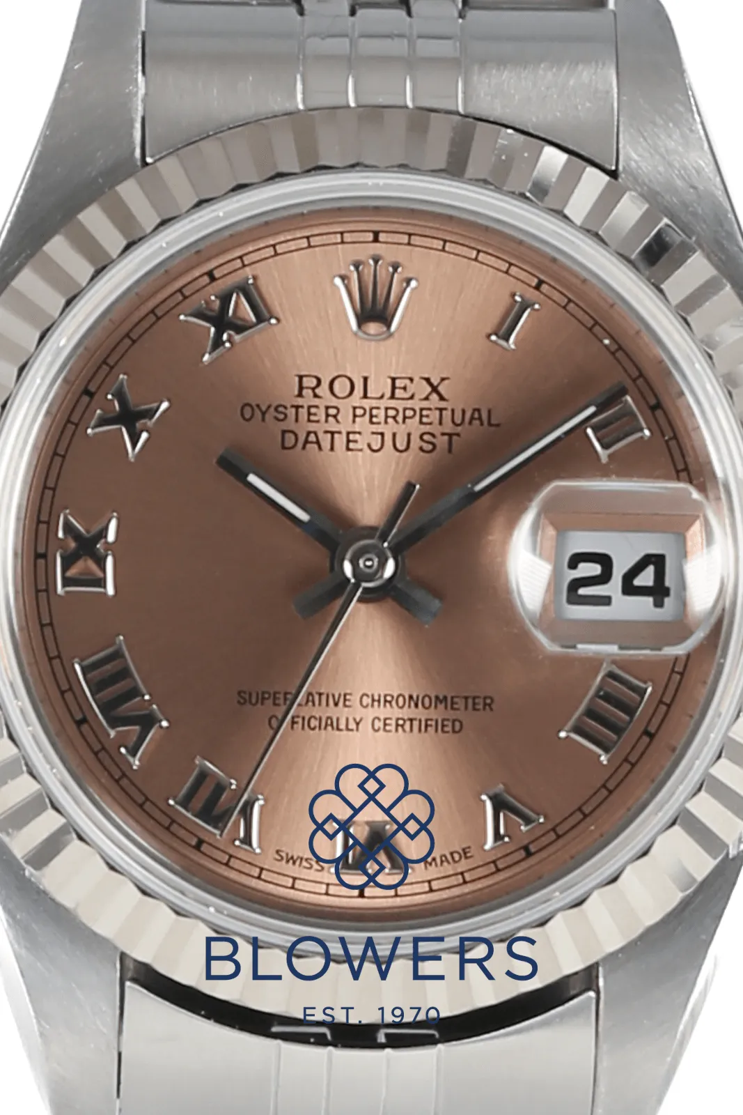 Rolex Lady-Datejust 79174 26mm Stainless steel Salmon 2