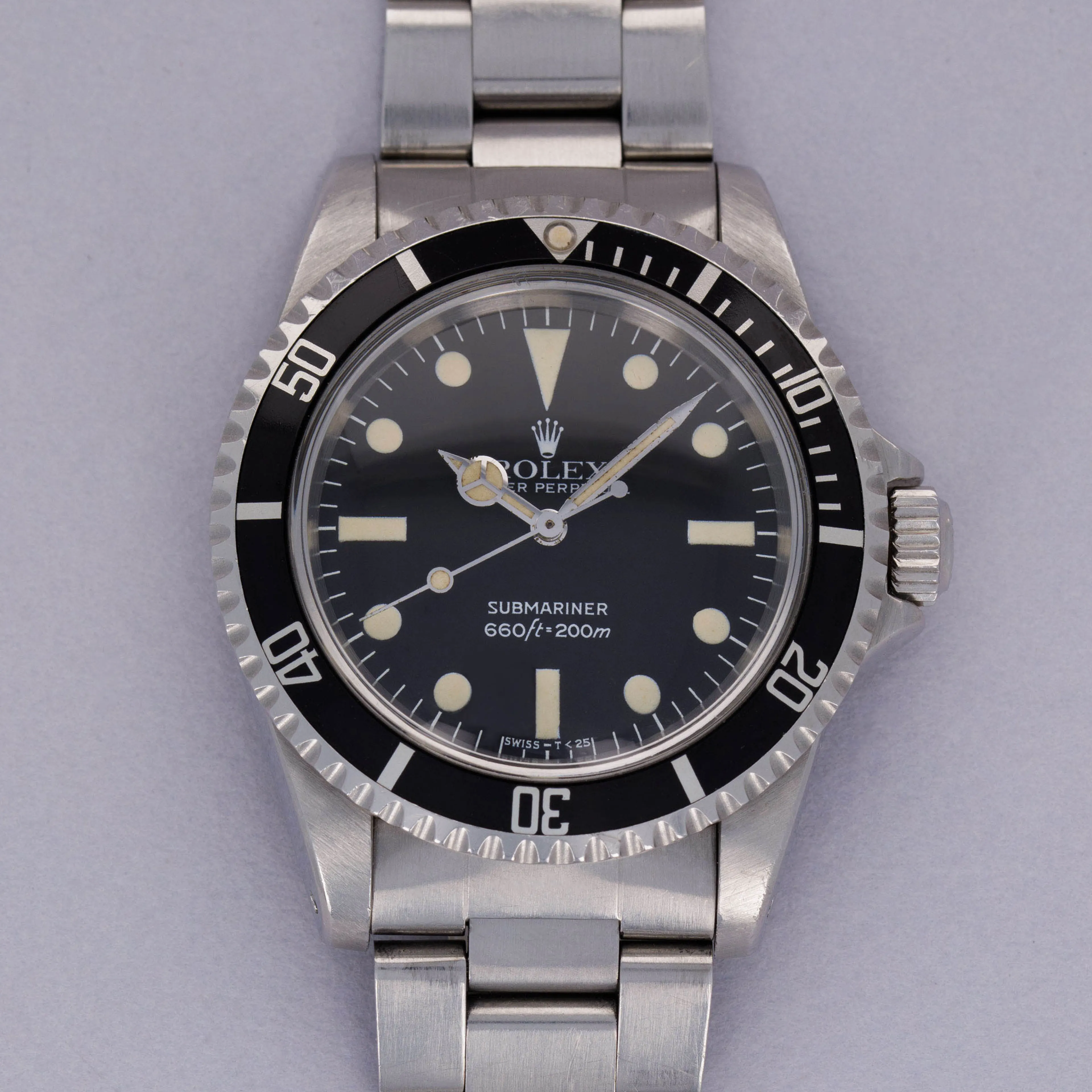 Rolex Submariner 5513 40mm Stainless steel Black