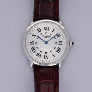 Cartier Ronde Louis Cartier 2452B Platinum Silver