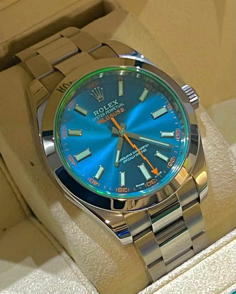 Rolex Milgauss 116400GV 40mm Stainless steel Blue 1