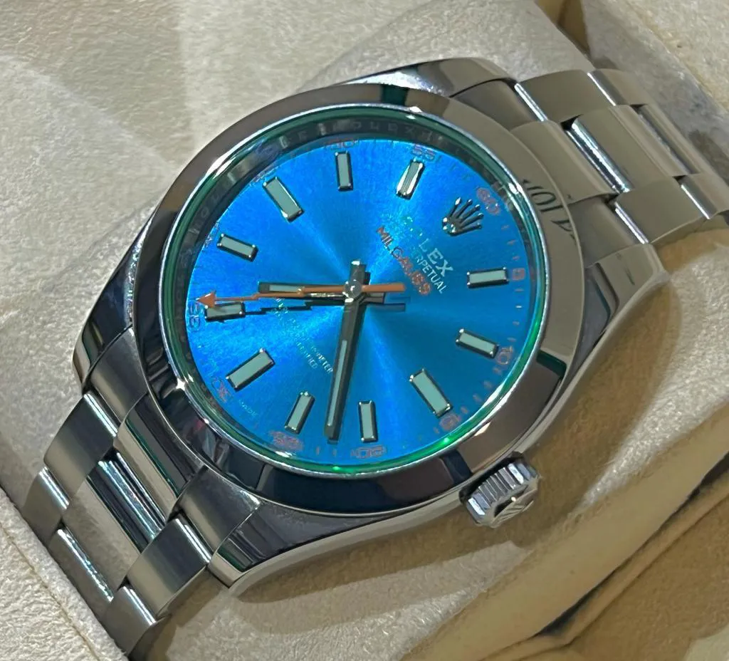 Rolex Milgauss 116400GV 40mm Stainless steel Blue 3