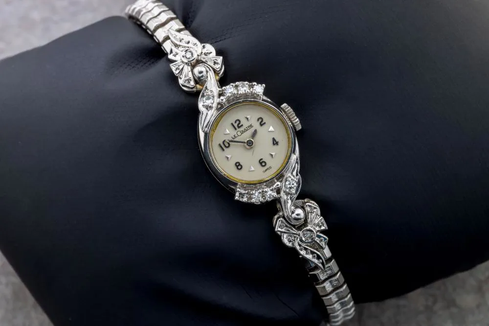 LeCoultre 14mm Diamond and 14k white gold Champagne