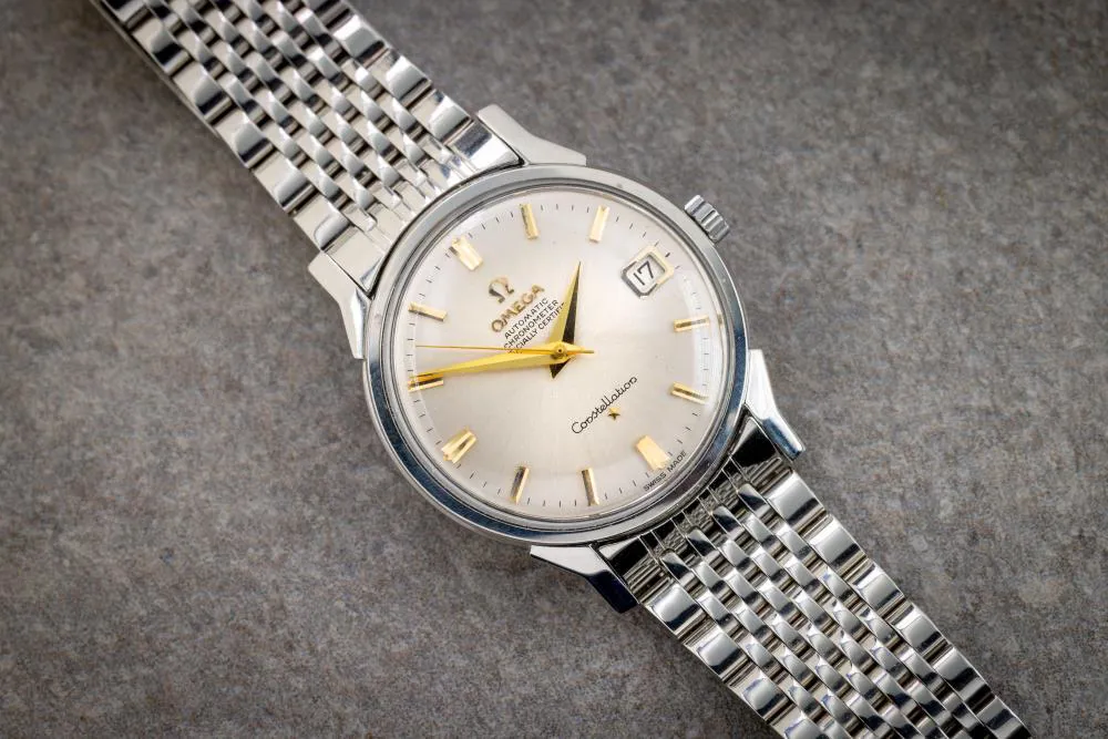 Omega Constellation 34mm Stainless steel Champagne