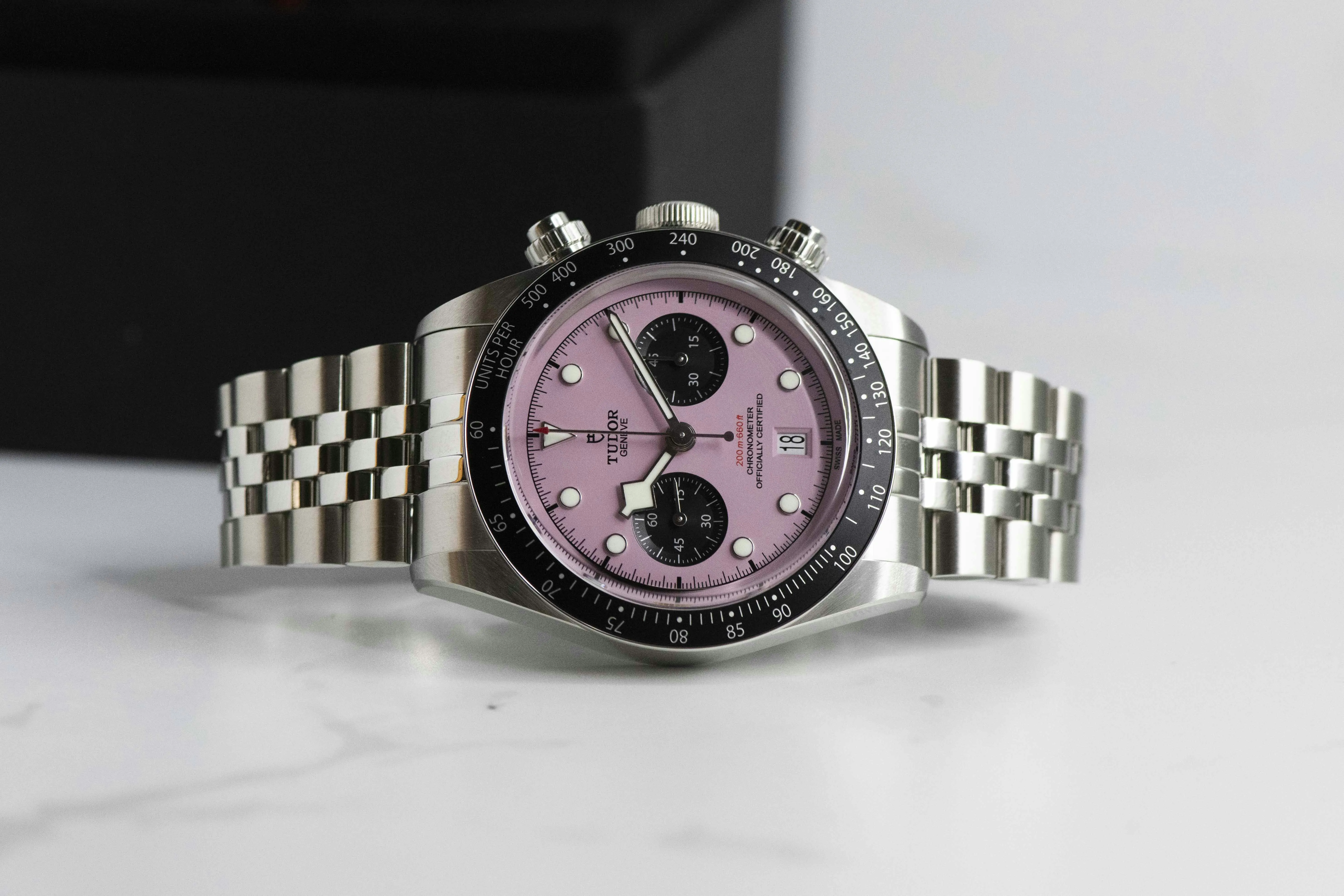 Tudor Black Bay Chronograph 79360N 41mm Stainless steel Pink