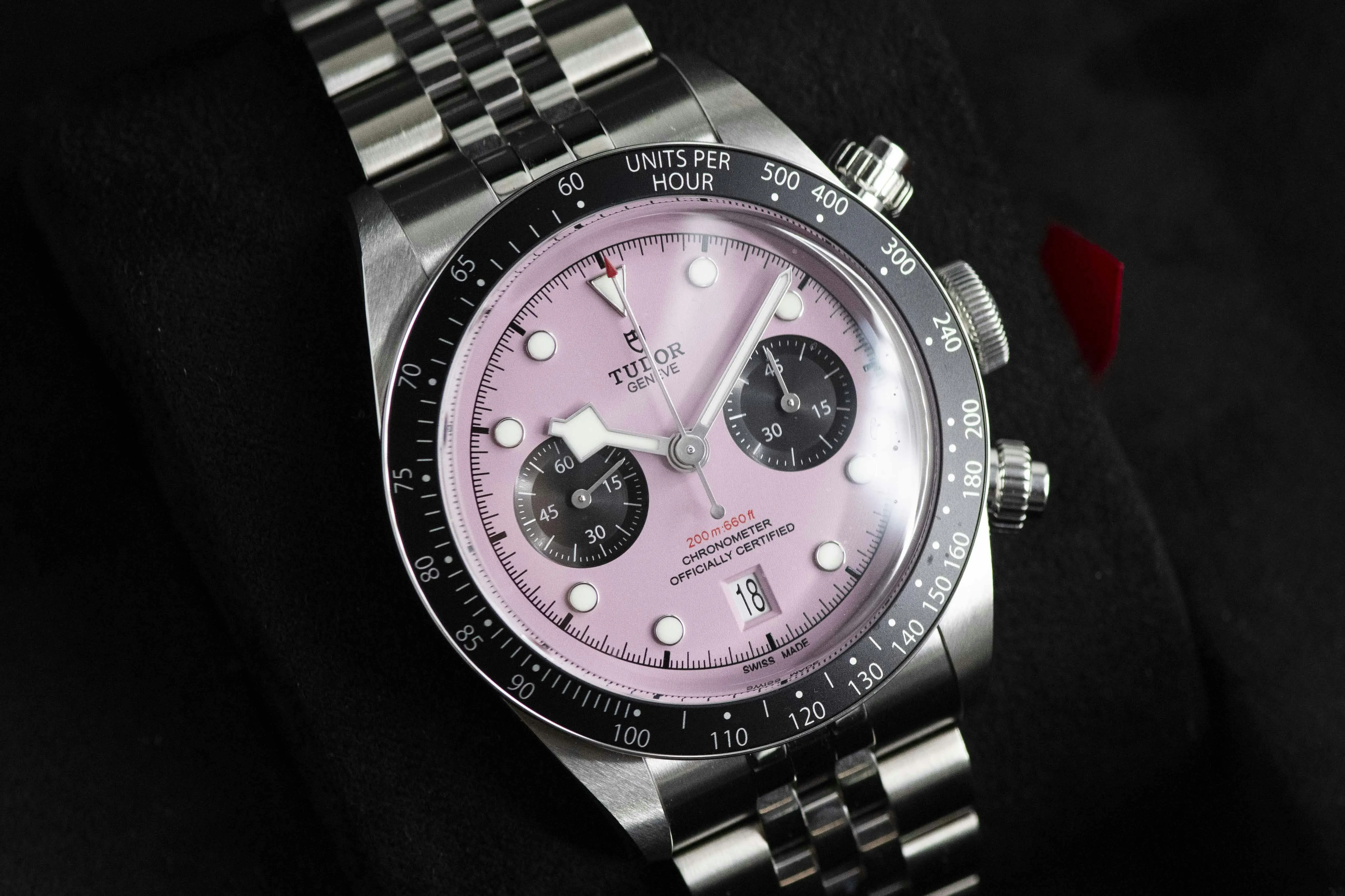 Tudor Black Bay Chronograph 79360N 41mm Stainless steel Pink 19