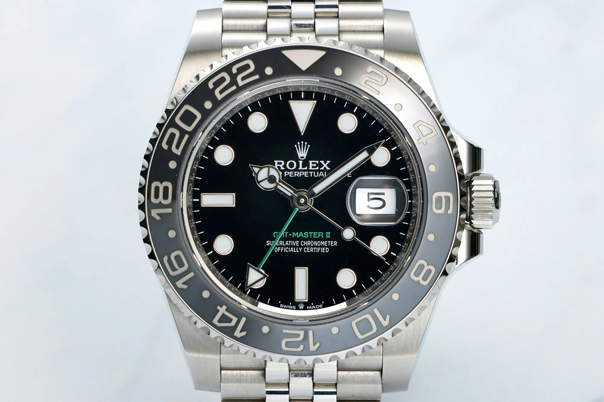 Rolex GMT-Master II 126710GRNR 40mm Stainless steel Black