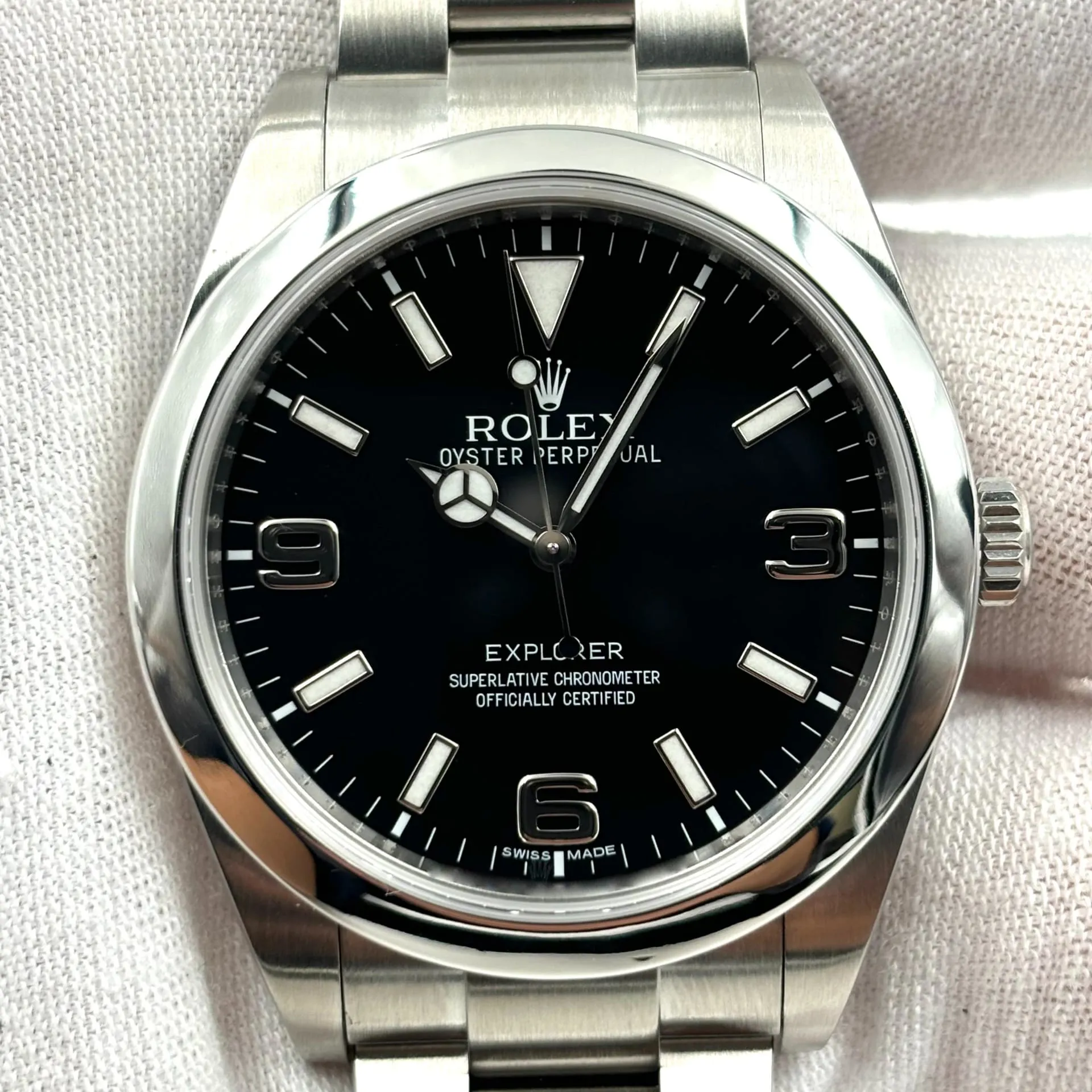 Rolex Explorer 214270-0001 39mm Stainless steel Black