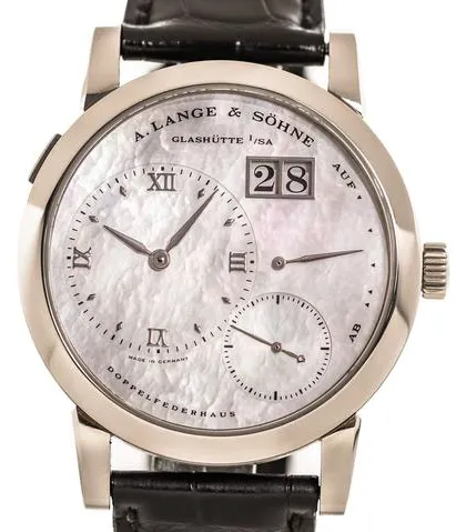 A. Lange & Söhne Lange 1 110.029 38.5mm White gold Mother-of-pearl