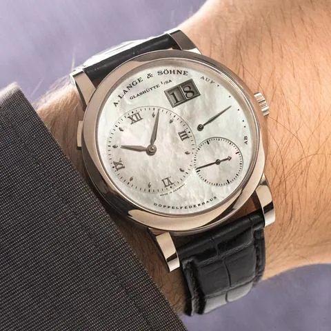 A. Lange & Söhne Lange 1 110.029 38.5mm White gold Mother-of-pearl 1