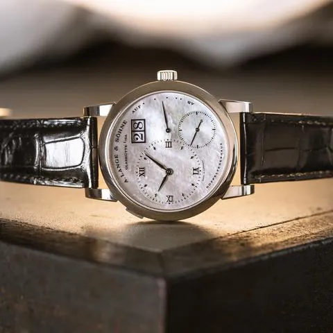 A. Lange & Söhne Lange 1 110.029 38.5mm White gold Mother-of-pearl 2