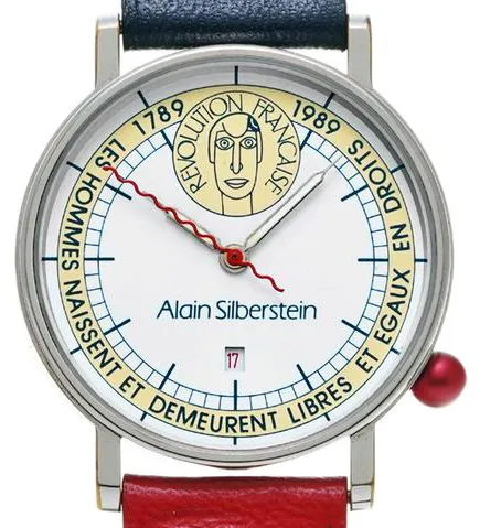 Alain Silberstein 33mm Stainless steel White 5